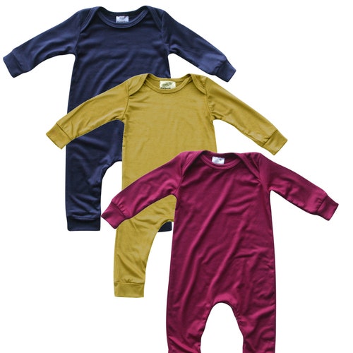 Silky Long Sleeve Baby Romper - Gender Neutral-baby gift, baby shower, gift ideas, fall, winter, trendy