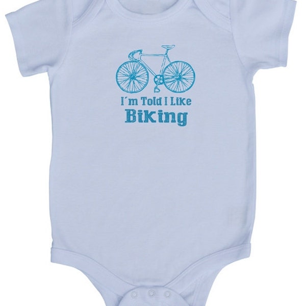 I'm Told I Like Golf Baby Romper Sweatshirt, Golfing Bodysuit, Golf...