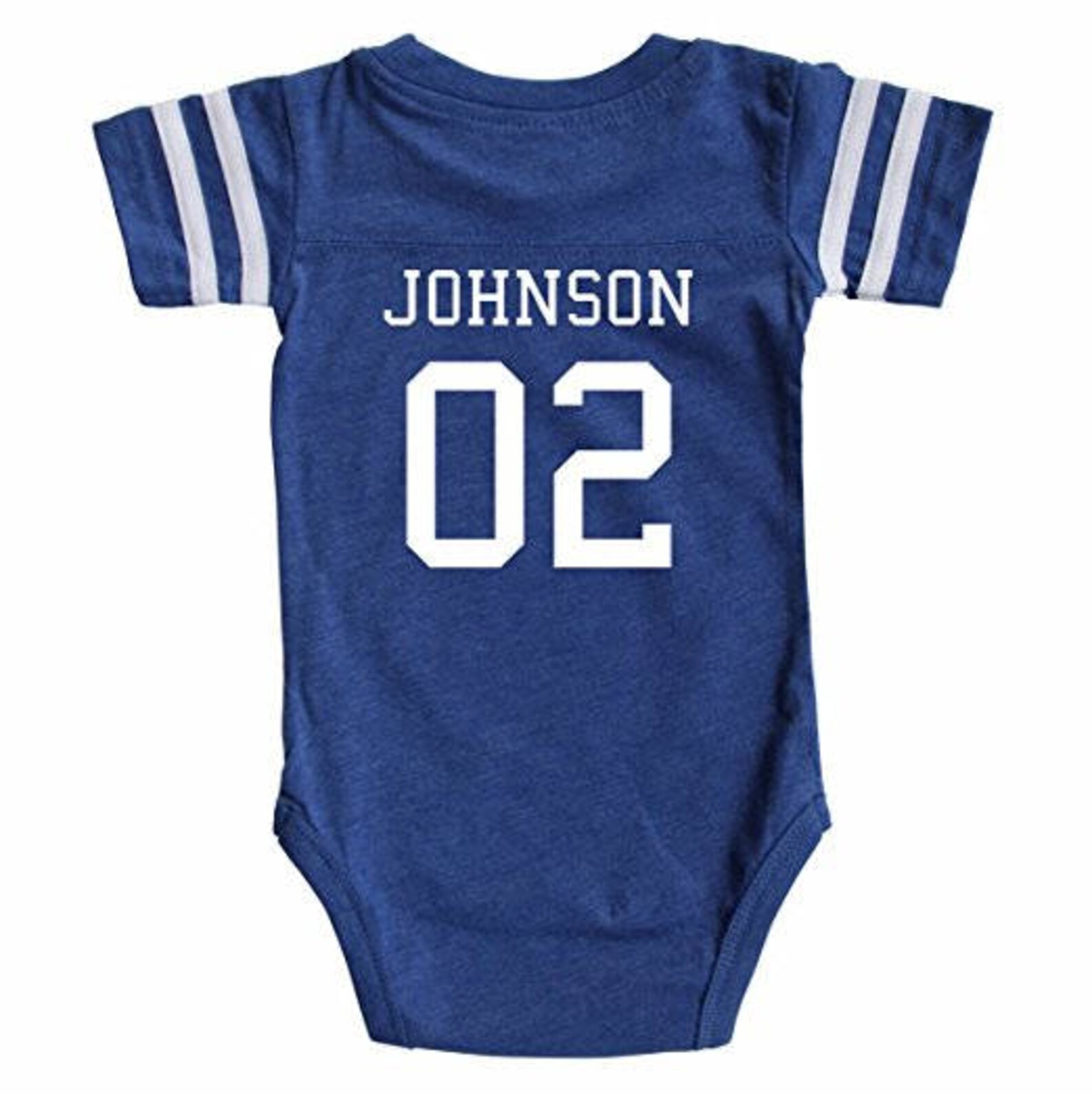 Custom Cotton Football Sport Jersey Baby Bodysuit Personalized Etsy