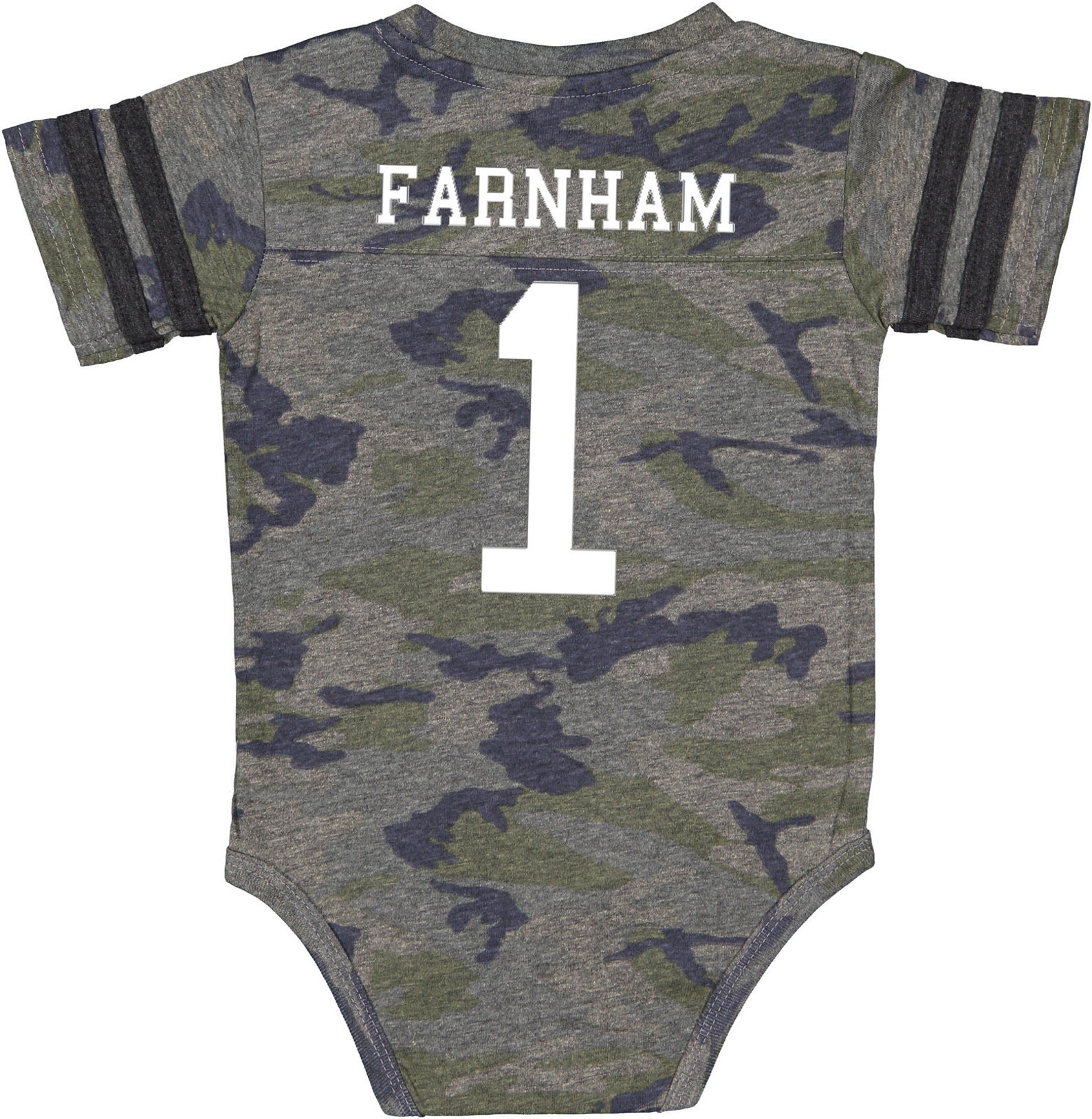 Custom Cotton Football Sport Jersey Baby Bodysuit Personalized Etsy