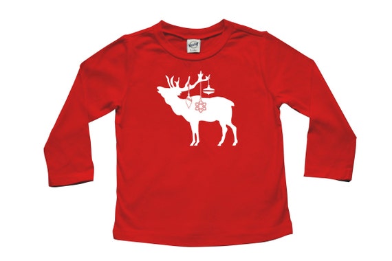Christmas Long Sleeve Bib Elk T-Shirt Christmas Long Sleeve Bib Elk T-Shirt