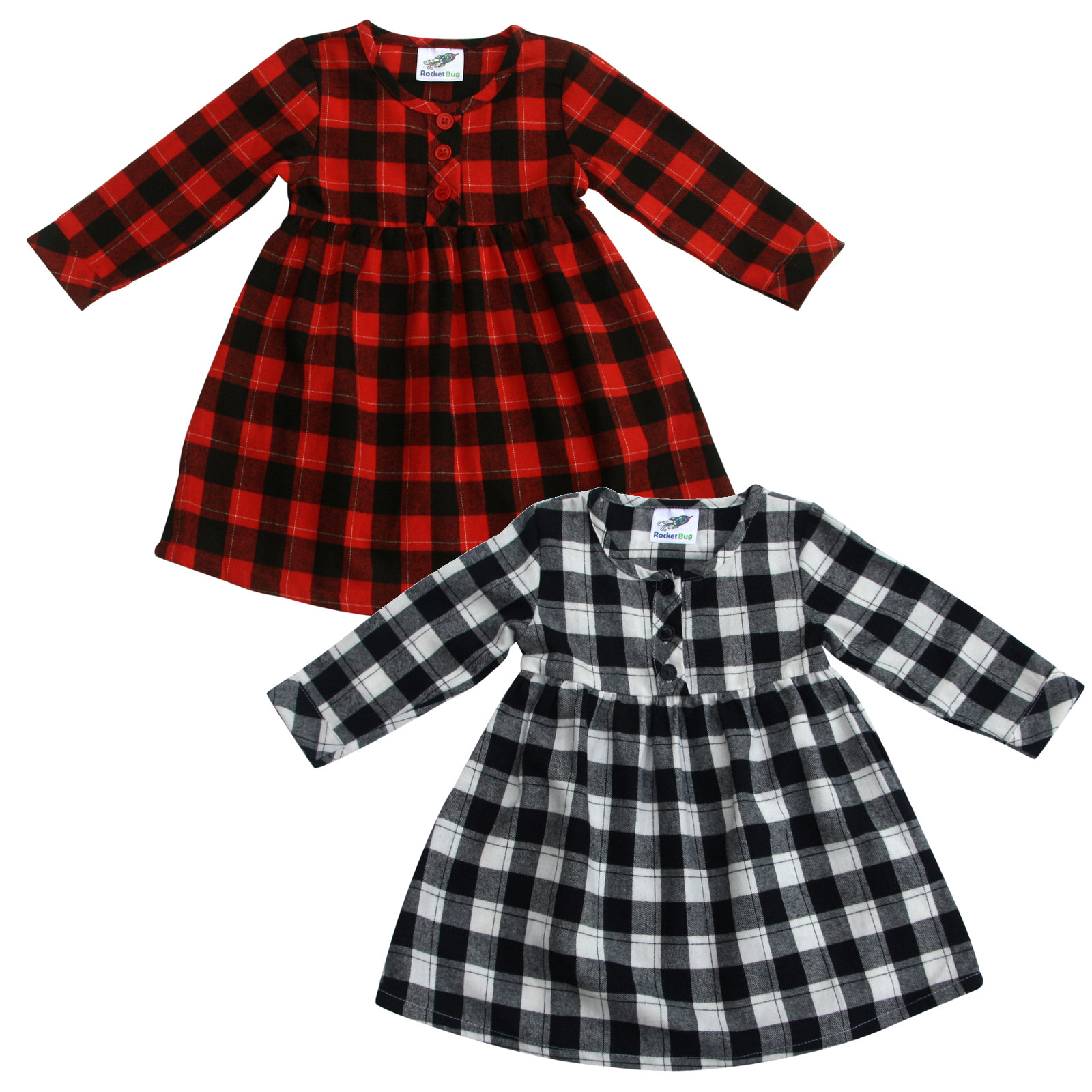 Infant buffalo plaid dress hot sale