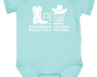 I'm Told I Like Golf Baby Romper Sweatshirt, Golfing Bodysuit, Golf...
