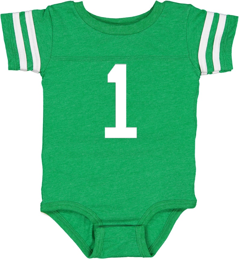 Custom Cotton Football Sport Jersey Baby Bodysuit Personalized Etsy