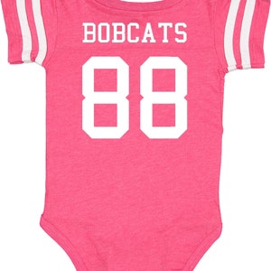 Custom Cotton Football Sport Jersey Baby Bodysuit Personalized with Name & Number-BACK Only Baby Gift, Sports Gift, Game Day image 8