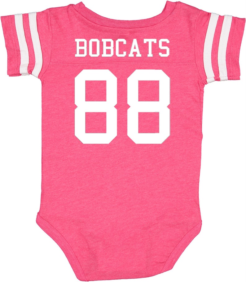 Custom Cotton Football Sport Jersey Baby Bodysuit Personalized with Name & Number-BACK Only Baby Gift, Sports Gift, Game Day image 7