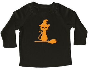 Halloween Kitty Long Sleeve Shirt for Toddlers - Halloween
