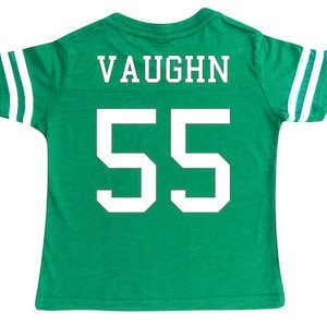 Custom Cotton Football Sport Jersey Toddler and Child Personalized with Name and Number-Back Only-Toddler Gift, Sports Gift, game day image 6