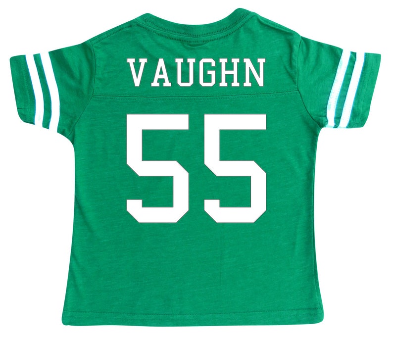 Custom Cotton Football Sport Jersey Toddler and Child Personalized with Name and Number-Back Only-Toddler Gift, Sports Gift, game day image 6