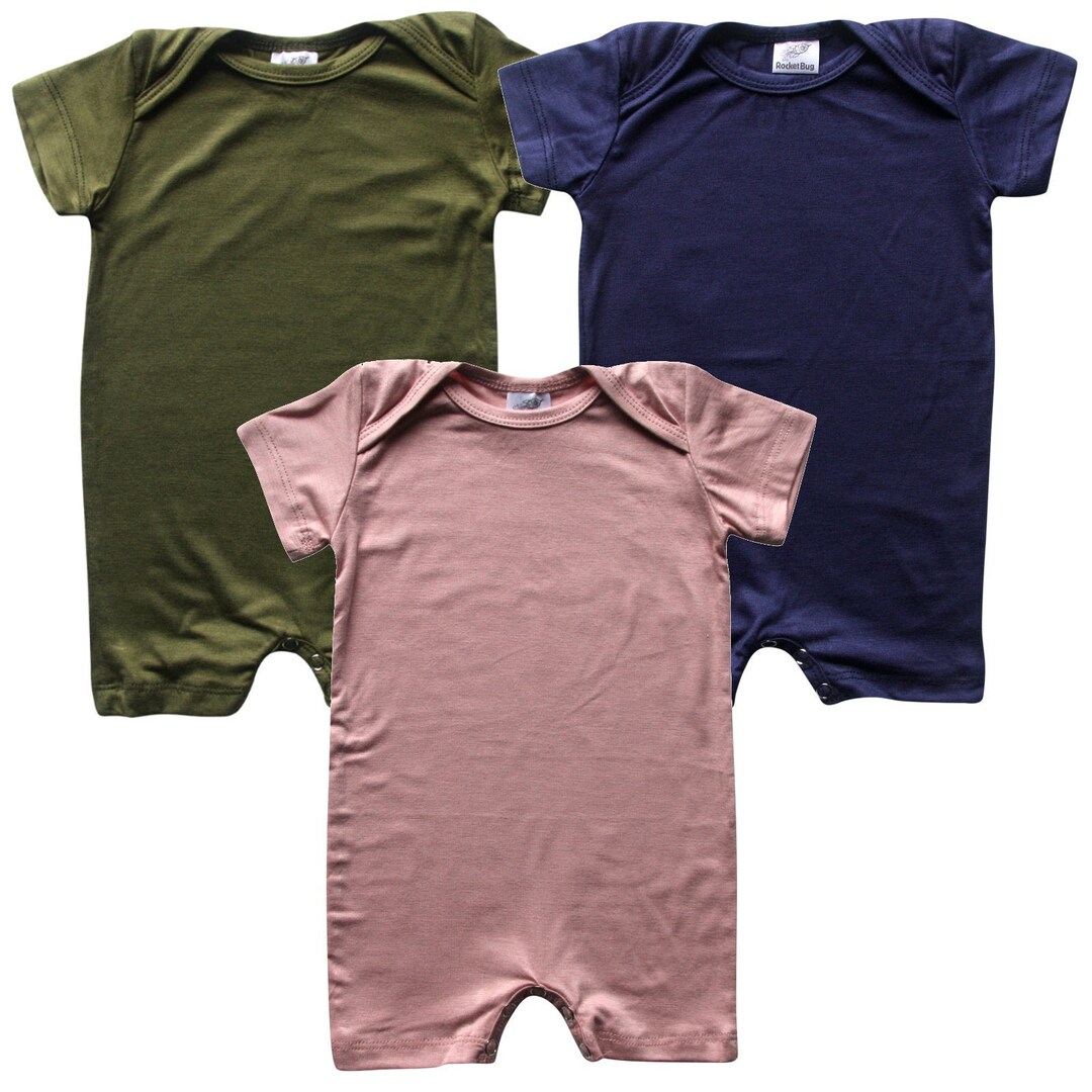 Silky Baby Romper Shorts for Boys and Girls Gender Neutral