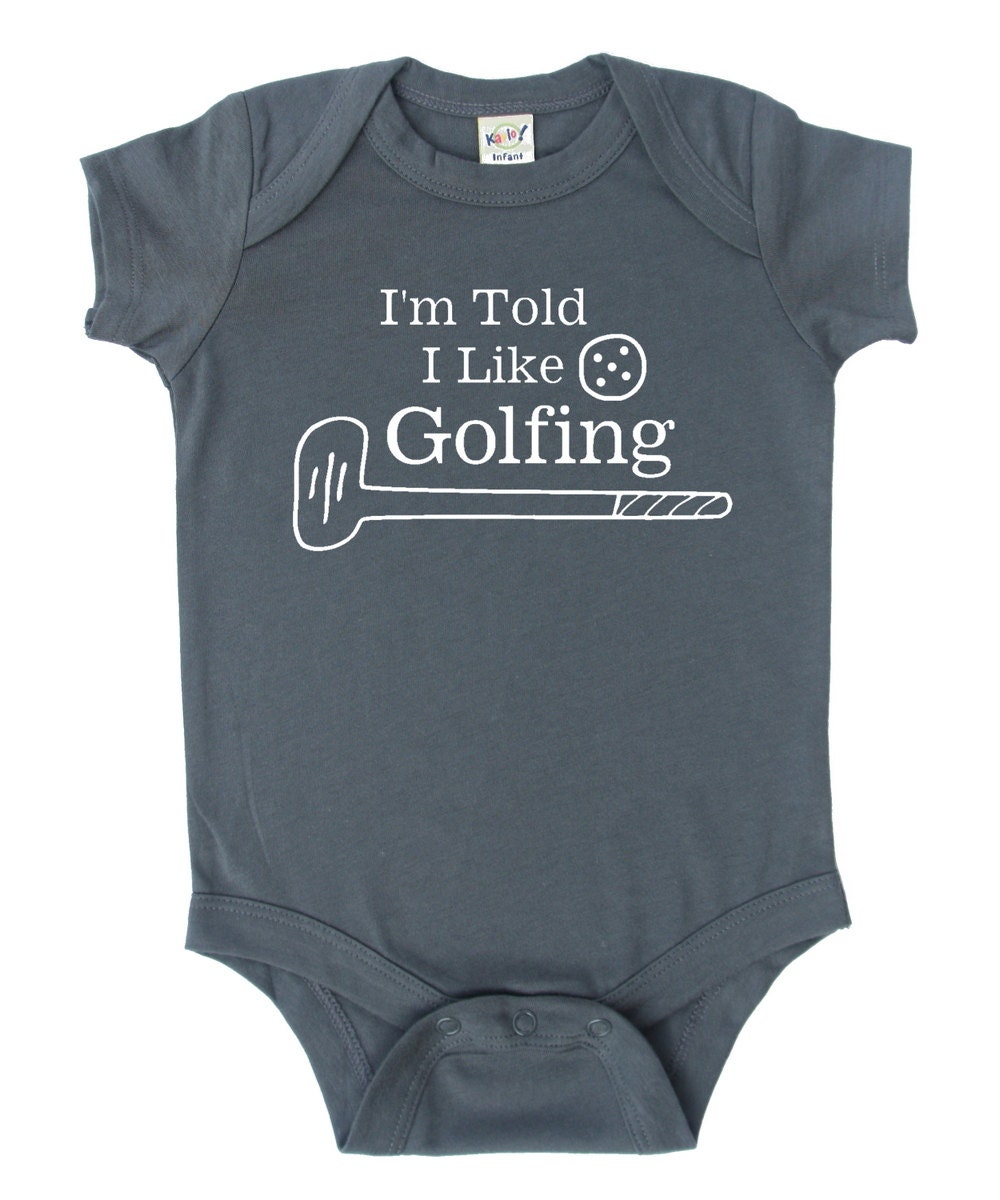 I'm Told I Like Golf Silhouette Baby Bodysuit Boys & | Etsy
