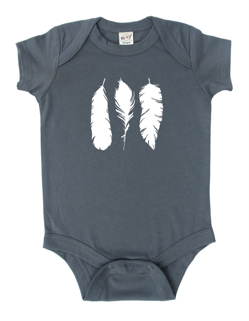 Feathers Baby Bodysuit image 2