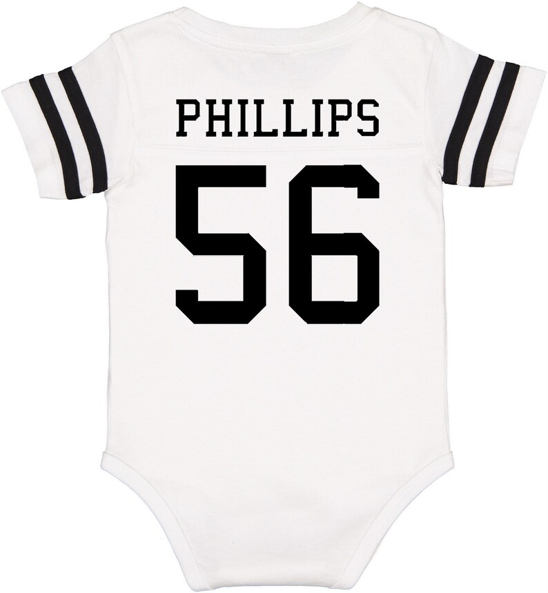 Custom Cotton Football Sport Jersey Baby Bodysuit Personalized Etsy