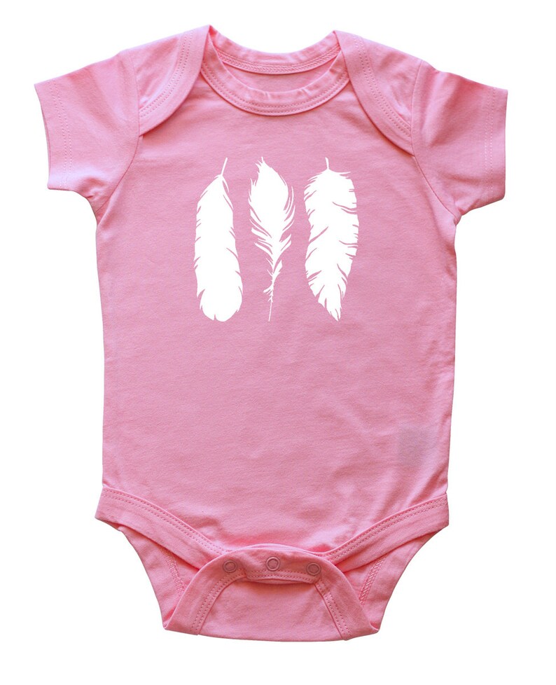 Feathers Baby Bodysuit image 3