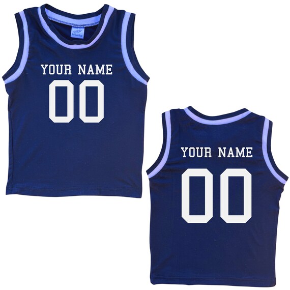Maillot de sport de basket ball sans manches personnalise pour bebes et tout petits Personnalise avec nom et numero Avant et dos cadeau bebe cadeau sport Etsy France
