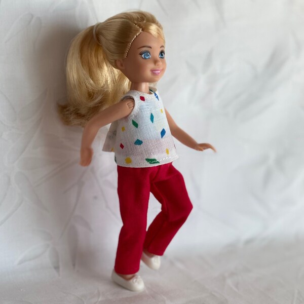 Handmade 5.5” Fashion Doll Clothes for Little Sister Doll by P D Reneau