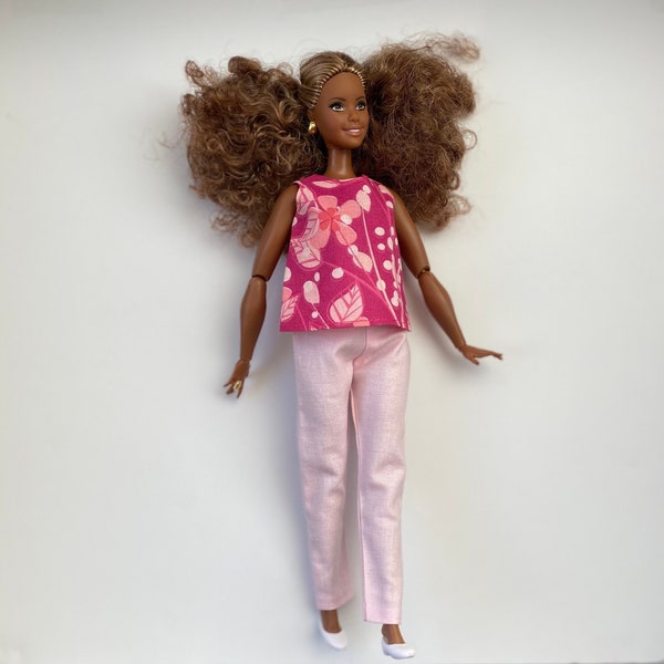 Handmade Full Figure Doll Clothes by PANTS TOP by P D Reneau