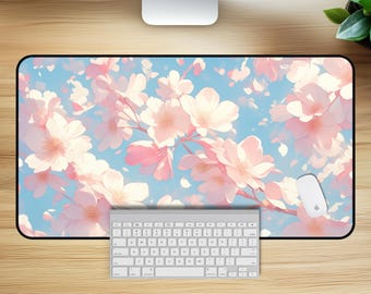 Sakura Desk Mat – Kawaii Cherry Blossom Mouse Pad