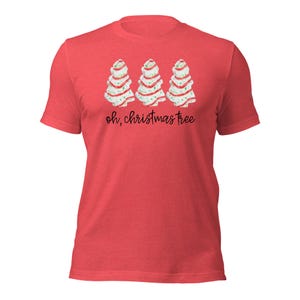 Maglietta unisex con torta albero di Natale