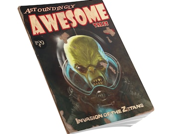 Fallout 4 Perk Magazine "Astoundingly Awesome Tales - Invasion of the Zetans" Softcover Journal