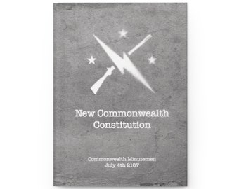 Fallout 4 Minutemen New Commonwealth Constitution Hard Cover Notebook
