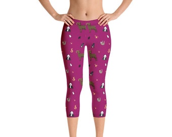 Animal Stack Capri Leggings