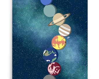 Across the Universe Stack Art Print