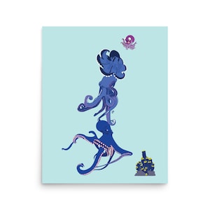Octopus Garden Stack Art Print