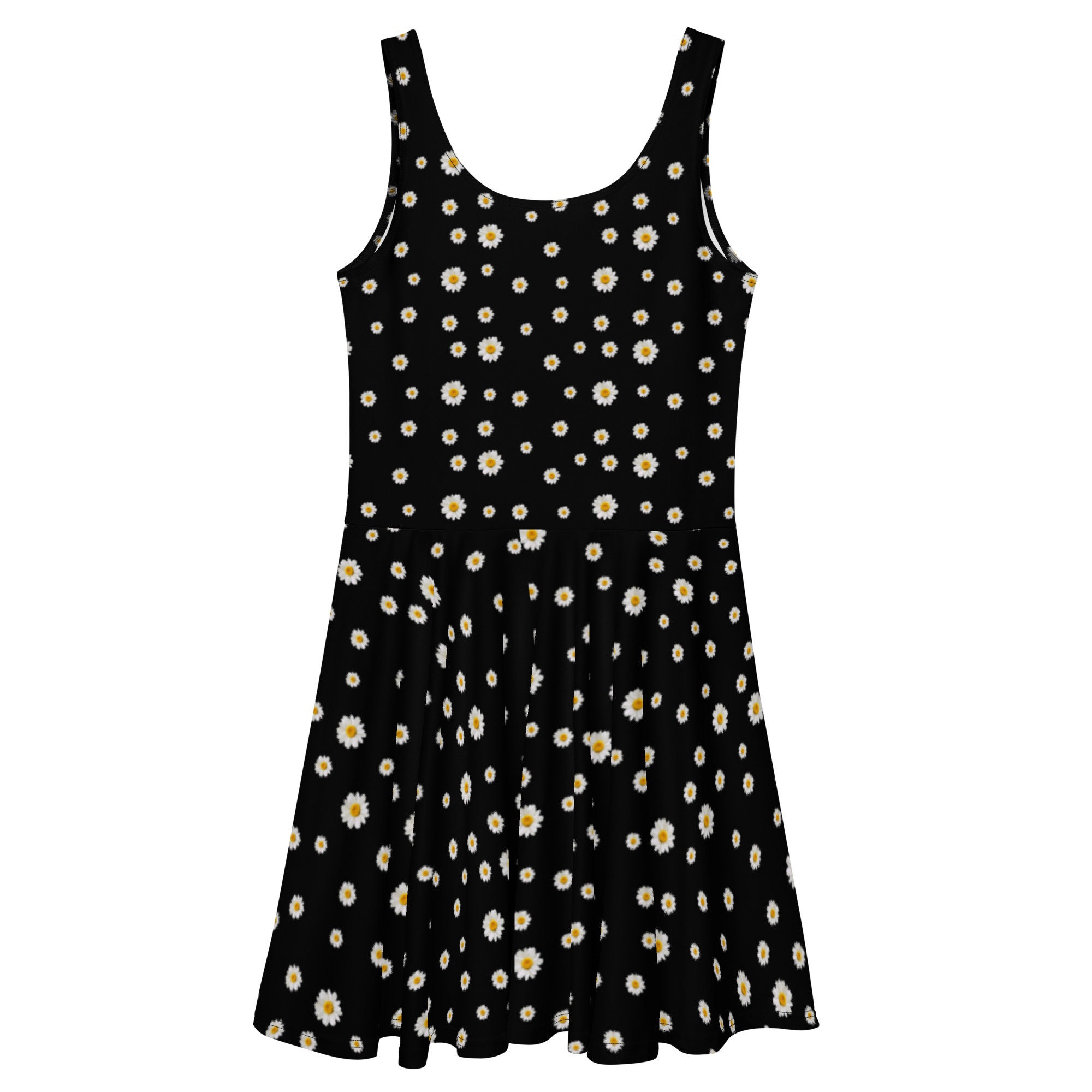 black daisy skater dress Daisy 20 D20 Basic Black Skater Dress  SoNERDWear