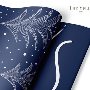 Snowy Trees Gift Wrap