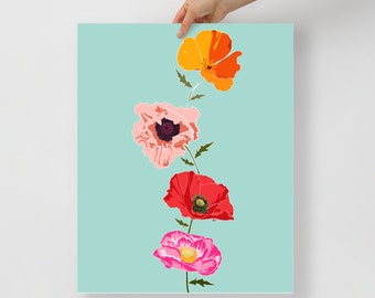 Poppies Stack Art Print