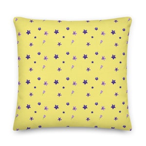 Bellflowers Premium Throw Pillow
