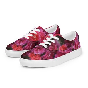 Life is a Flower Women's Lace-Up Canvas Shoes