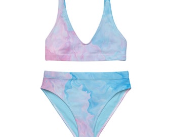 Cotton Candy Recycled High-Waisted Bikini