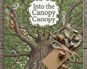 Into the Canopy — Adult Coloring Book PDF | Printable Digital Download | Forest Woodland Art | The Enchanted Wild Collection Book 2