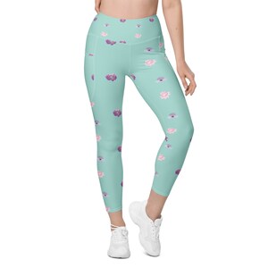 Astrantia Flower Leggings with Pockets