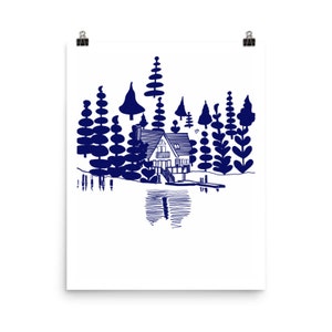 Lake Life #3 Art Print