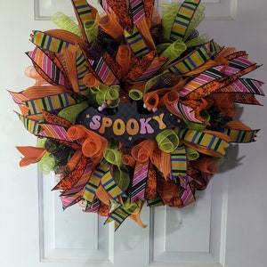 Spooky halloween wreath