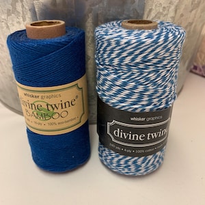 Divine Twine. Royal Blue/Variegated Royal Blue, Baker&#39;s Twine