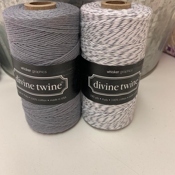 Gray Divine Twine Etsy