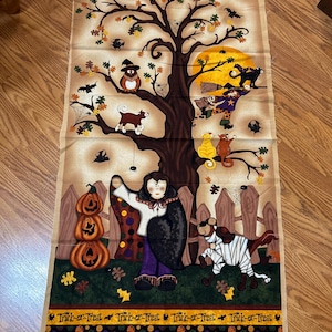 Happy Haunters Halloween Panel by Kelly Mueller for Red Rooster Fabrics, Red Rooster Fabrics, Halloween Panel