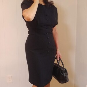 Robe Noire Femme Liz Claiborne Taille 8 - Très Bon état Occasion - Pour Carrière Ou Toutes Occasions