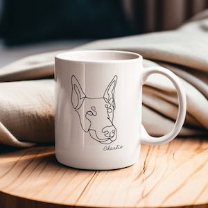 Doberman Mug~ Doberman Gift ~ Dog Coffee Mug~ Gift for Dog Lovers ~ Housewarming Gift ~ Coffee Mug ~ Doberman Dog Mom ~ 15 oz.
