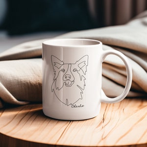 Border Collie Mug~ Border Collie Gift ~ Dog Coffee Mug~ Gift for Dog Lovers ~ Housewarming Gift ~ Coffee Mug ~ Custom Coffee Cup ~ 15 oz.