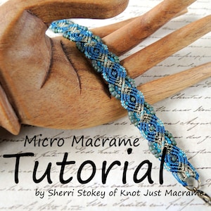 Micro Macrame Tutorial - Peacock Bracelet - Pattern - Beaded Macrame - Jewelry Making - DIY