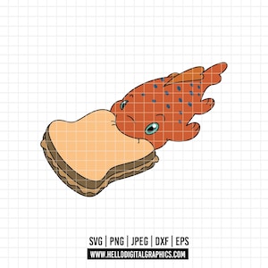 3268 - Pudge der Fisch SVG, EPS, PNG - Lilo Szenen Clipart Vektor svg Lilo und Stitch Icons Umriss. Disney Es ist Sandwich-Tag. Kultige dtf.