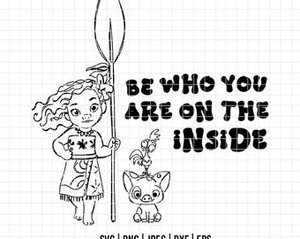 1936 -Be who you are on the inside svg, Moana SVG, DTF-Disneyy Princess Moana clipart vector, moana vector, moana t-shirt, moana dtf, moana