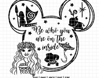 2292 - Moana parase outline  SVG, PNG, EPS - Disneyy mouse head Moana clipart vector. moana dtf. Moana line art. moana movie quote dtf