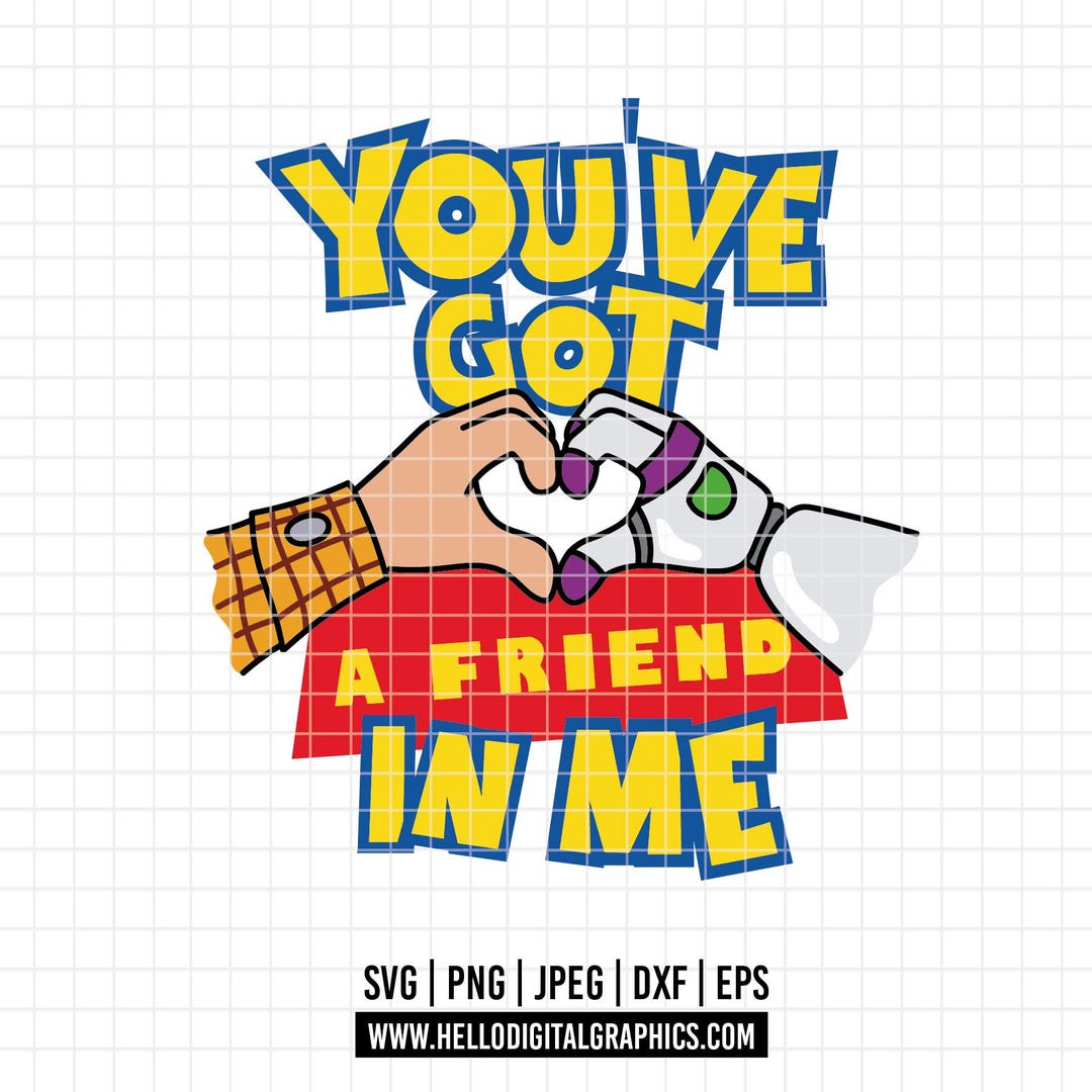 2276 - Buzz Lightyear and Sheriff Woody's, Friends forever SVG, PNG, EPS - You've got a fr