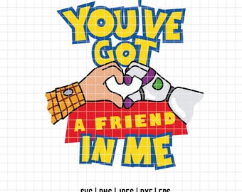 2276 - Buzz Lightyear and Sheriff Woody&#39;s, Friends forever SVG, PNG, EPS - You&#39;ve got a friend in me clipart. Andy&#39;s friends  clipart vector
